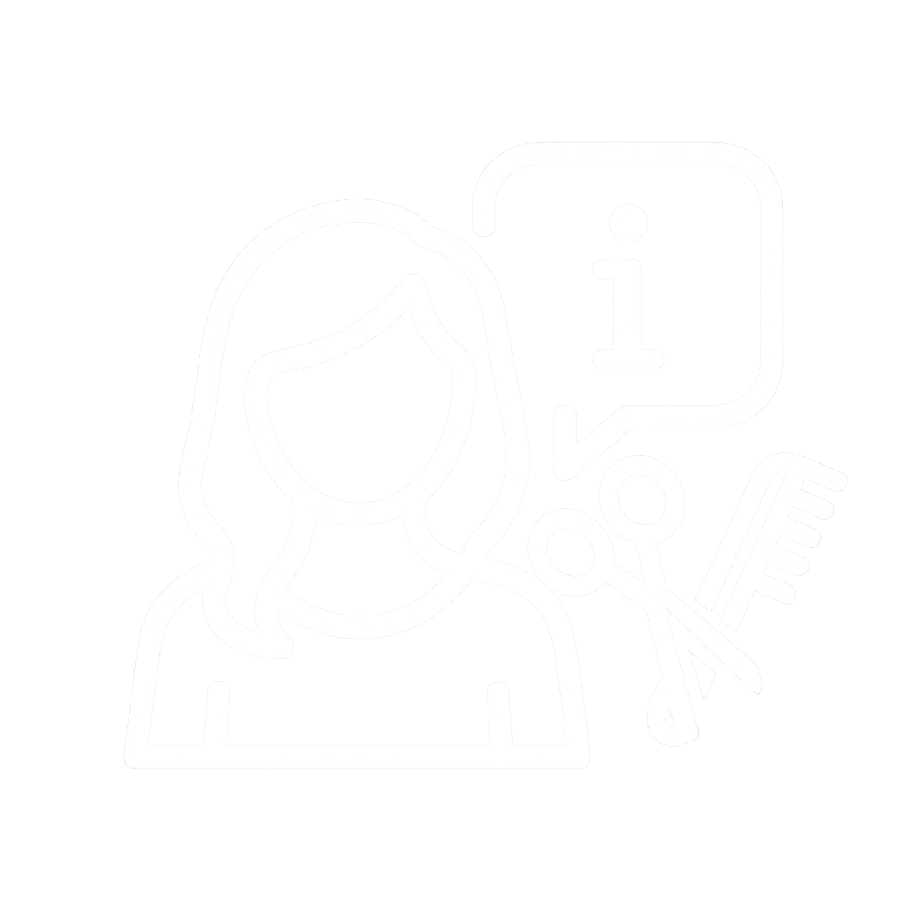 Independent stylist information icon